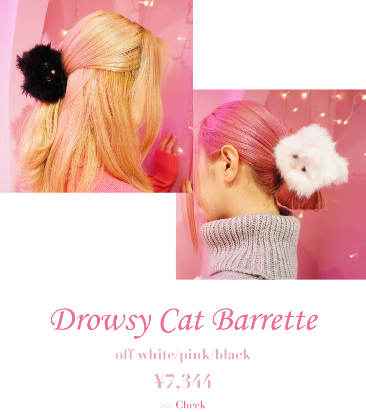 DROWSY CAT BARRETTE