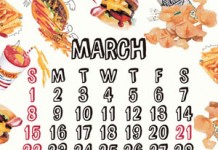 3月の携帯待ち受けカレンダー配信開始！