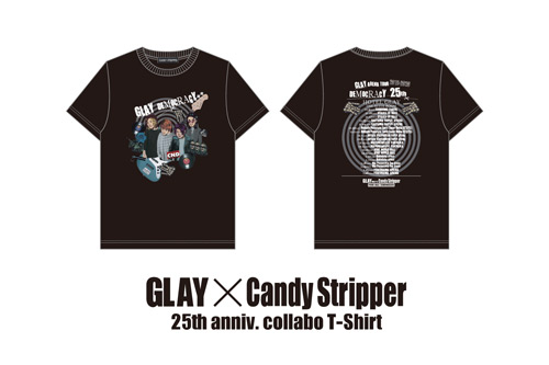 Glay Candy Stripperコラボtシャツのリリースが決定 Candy Stripper