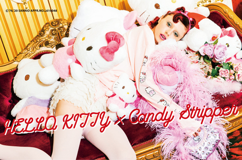candy stripper スウェットワンピース　ピンク